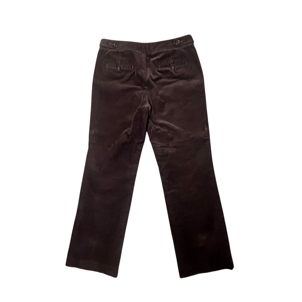 Liz Claiborne Petite Corduroy Pants Womens Size 4 Brown Audra‎ Straight Stretch - Picture 2 of 11